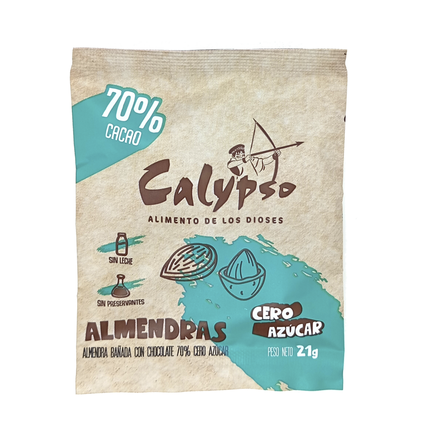 Almendras bañadas en Cacao  70% Calypso
